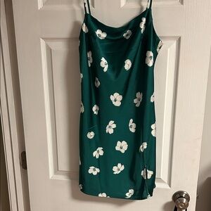 Princess Polly Floral Green Slip Dress